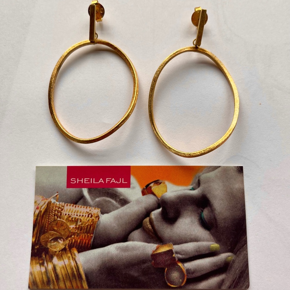 Sheila Fajl dangle hoops